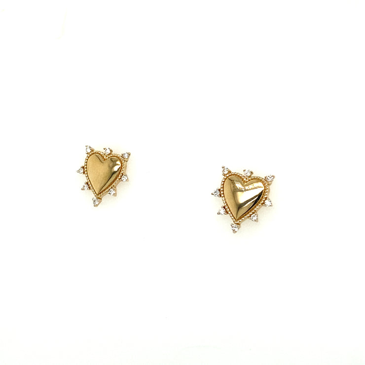 Spikey Heart Earrings