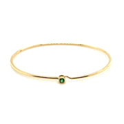 Bezel Set Gemstone Bangle