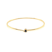 Bezel Set Gemstone Bangle