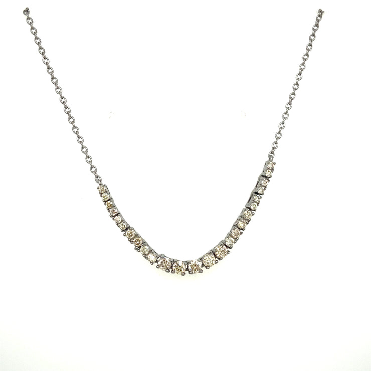 Soft Diamond Line Necklace