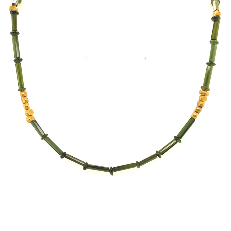 Ombre Green Tourmaline Necklace