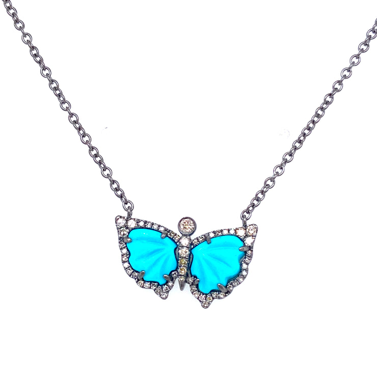 Turquoise Butterfly Necklace