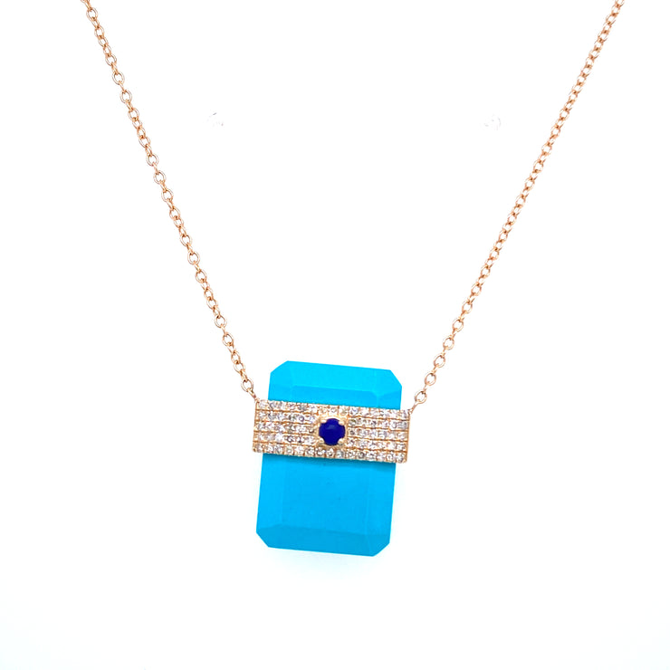 Jumbo Turquoise Tablet with Lapis