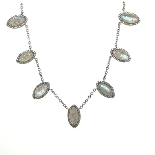 Labradorite Dangle Necklace