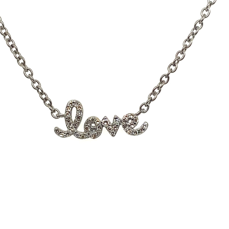 Diamond "LOVE" Necklace