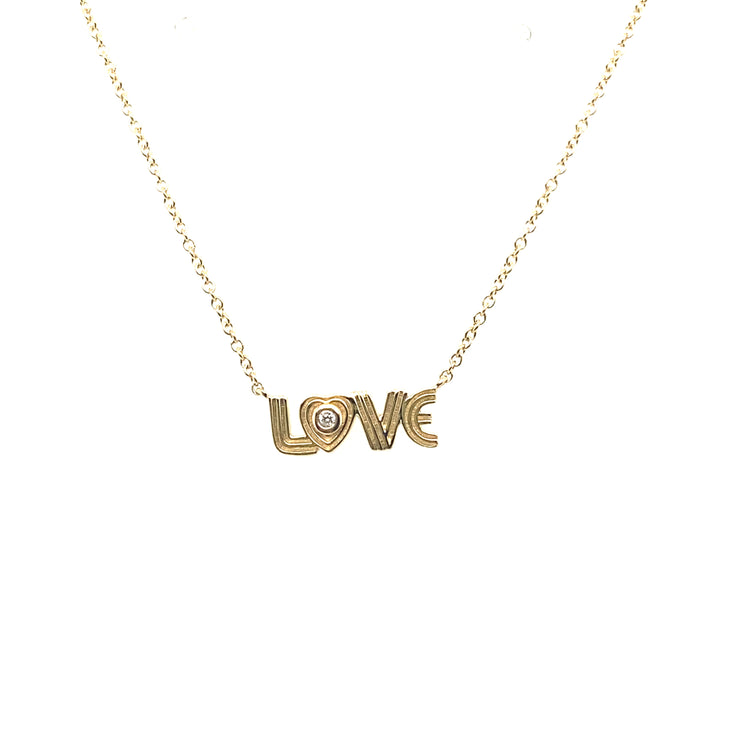 Mini 70s "LOVE" Necklace