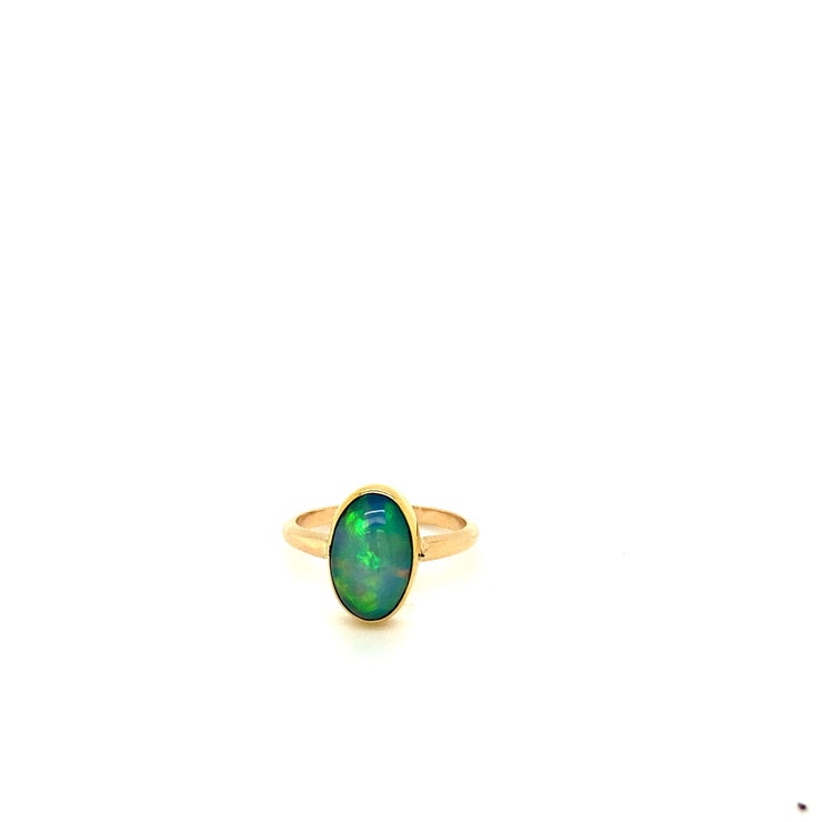 Bezel Set Ethiopian Opal Ring