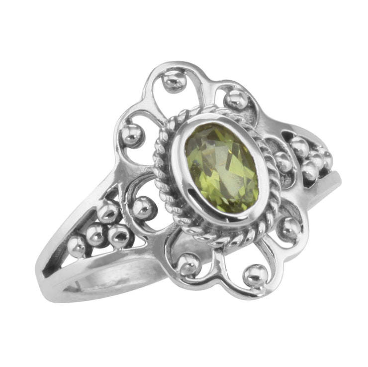 Antique Style Peridot Ring