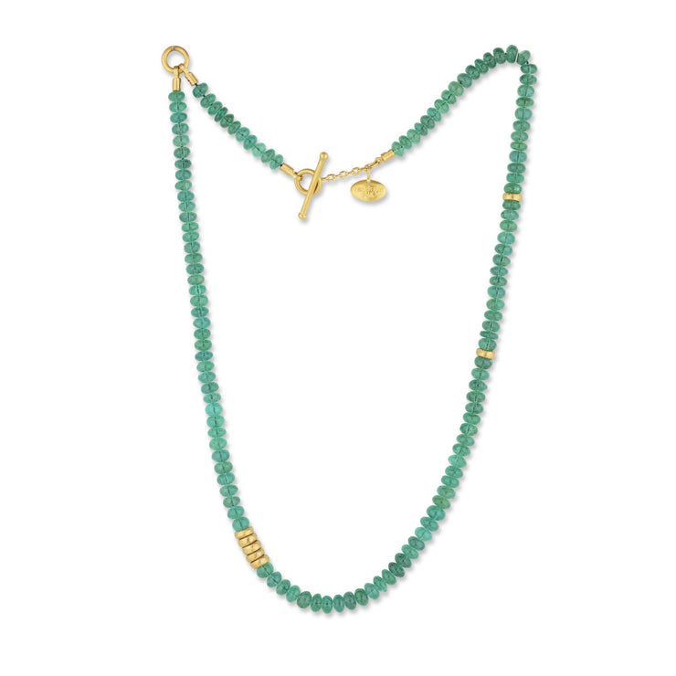 Lika Behar Emerald Bead "Sarah" Necklace