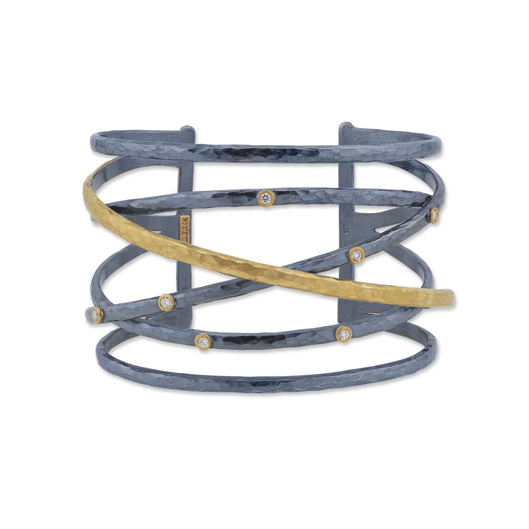 Lika Behar "STOCKHOLM CROSSWIRE" Cuff Bracelet