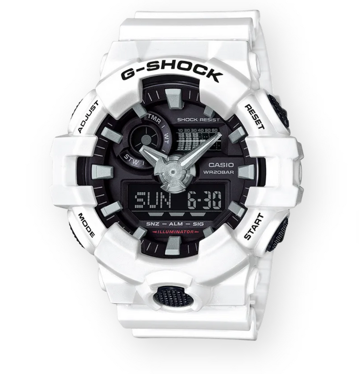 G-Shock White Resin GA700-7A