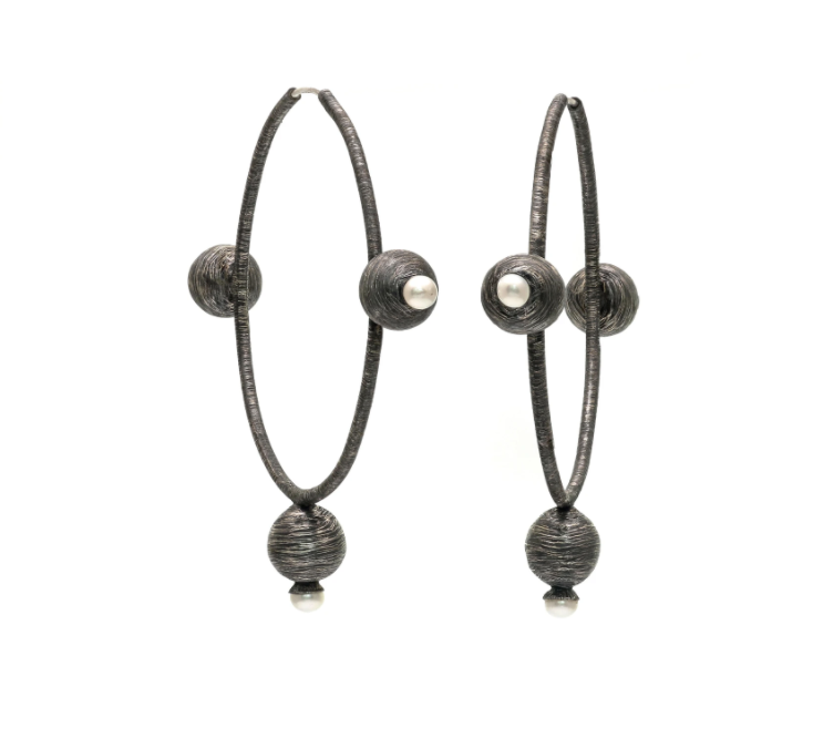 Mariella Pilato Pearl Planetary Hoops