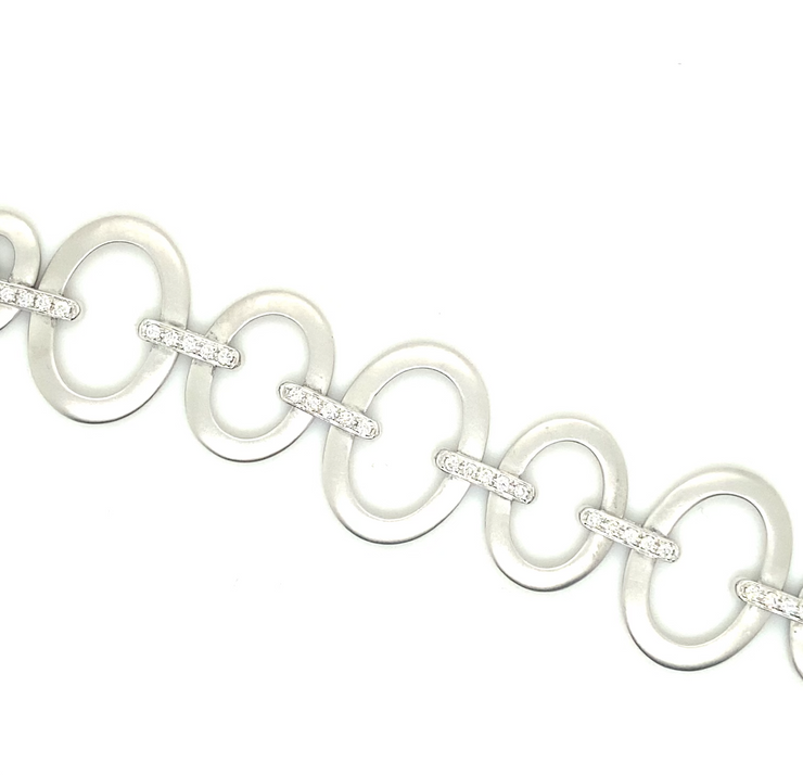 Matte Finish Open Link Bracelet