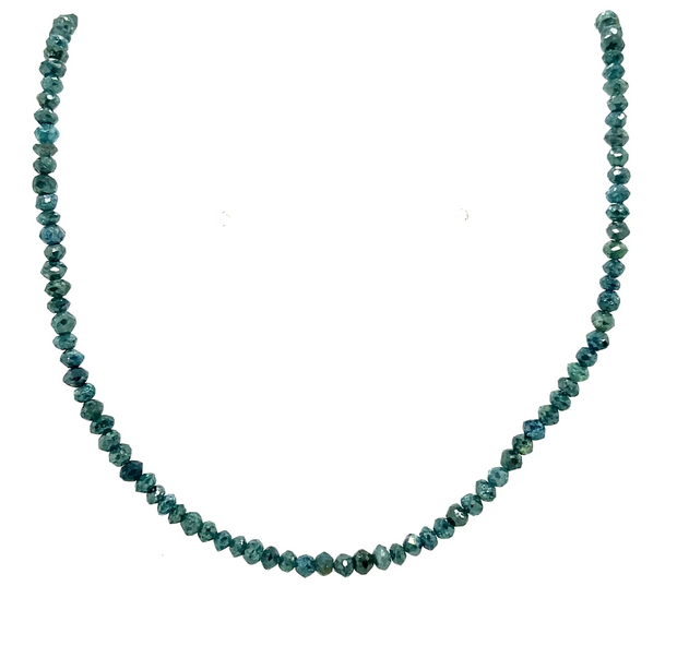 Color Enhanced Blue Diamond Strand