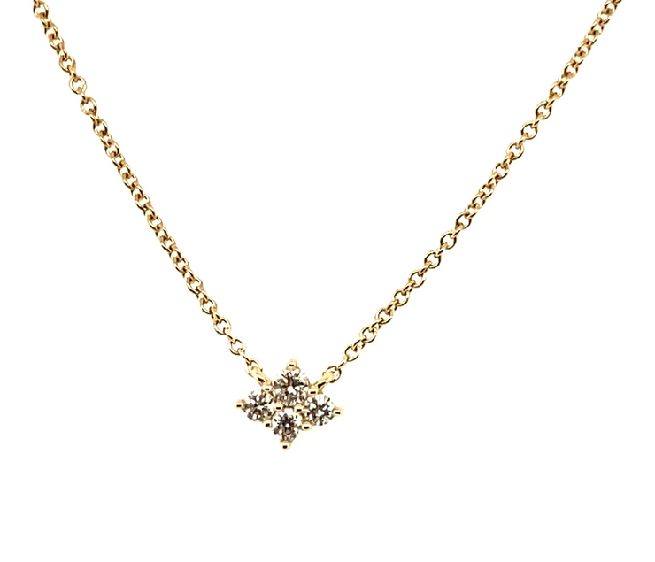 Diamond Shape Diamond Necklace