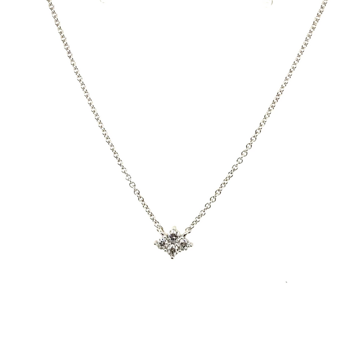 Diamond Shape Diamond Necklace