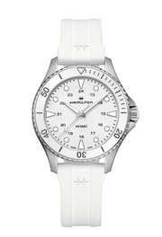 Hamilton 37mm White Ceramic Khaki Scuba