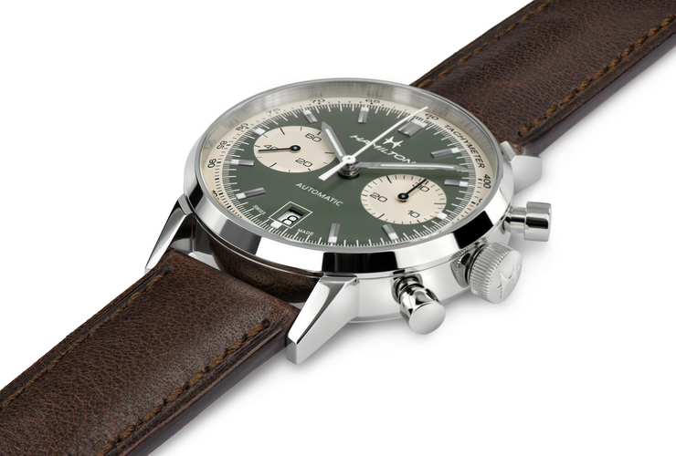 Hamilton Green Dial Intramatic Chronograph Watch