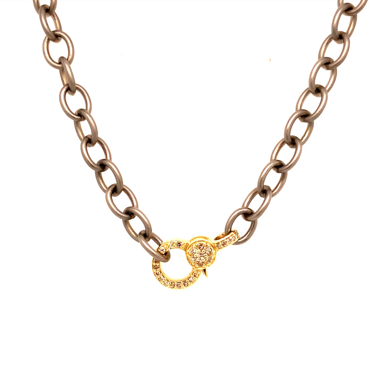 Two-Tone Diamond Clasp Chain