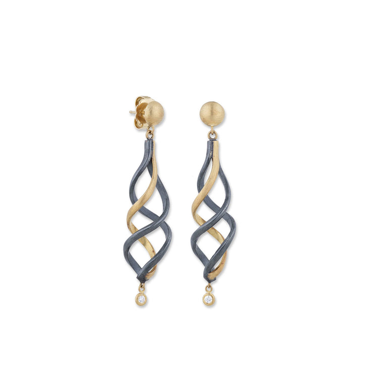 Lika Behar Yin & Yang Twirl Earrings