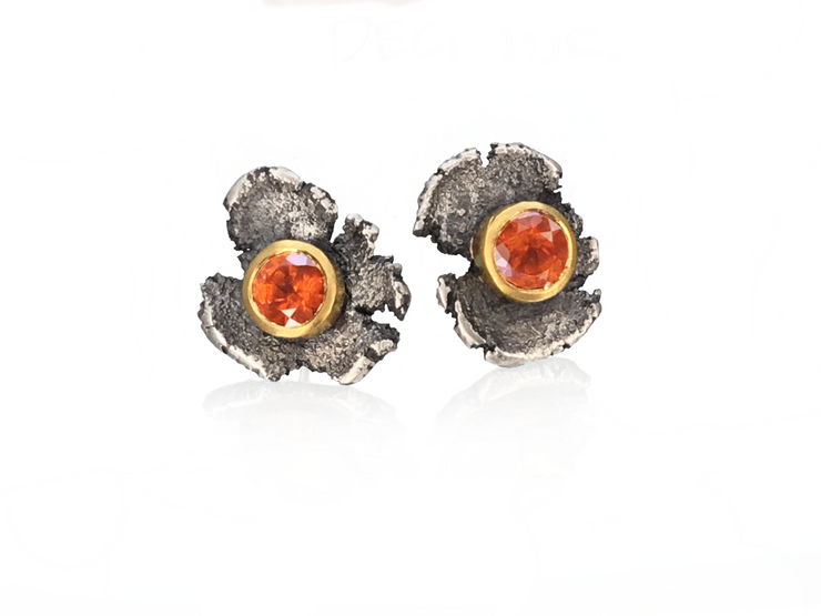 Michael Jensen Spersastite Garnet Talentum Earrings