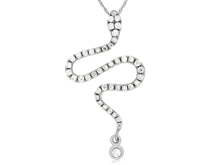 Diamond Snake Necklace