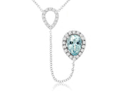 Gemstone & Diamond Lariat Necklace