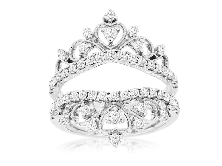 Double Crown Diamond Ring Guard