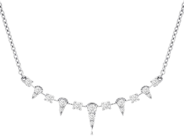 Diamond Dagger Station Necklace