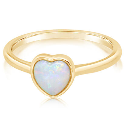 Australian Opal Heart Ring
