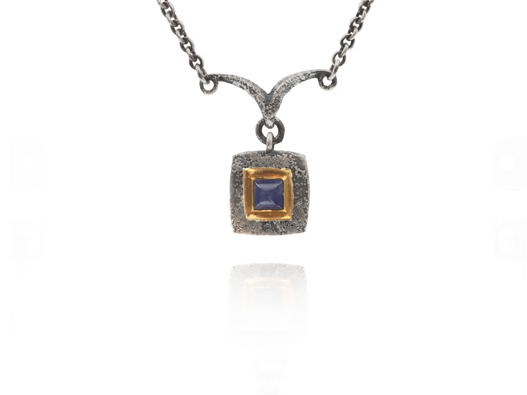 Michael Jensen Blue Sapphire Vetus Necklace